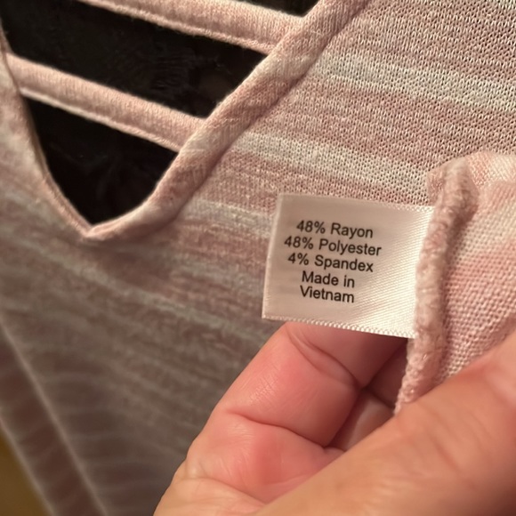 EUC—Lane Bryant Pink and White Stripe Dress—18/20 - Picture 7 of 7